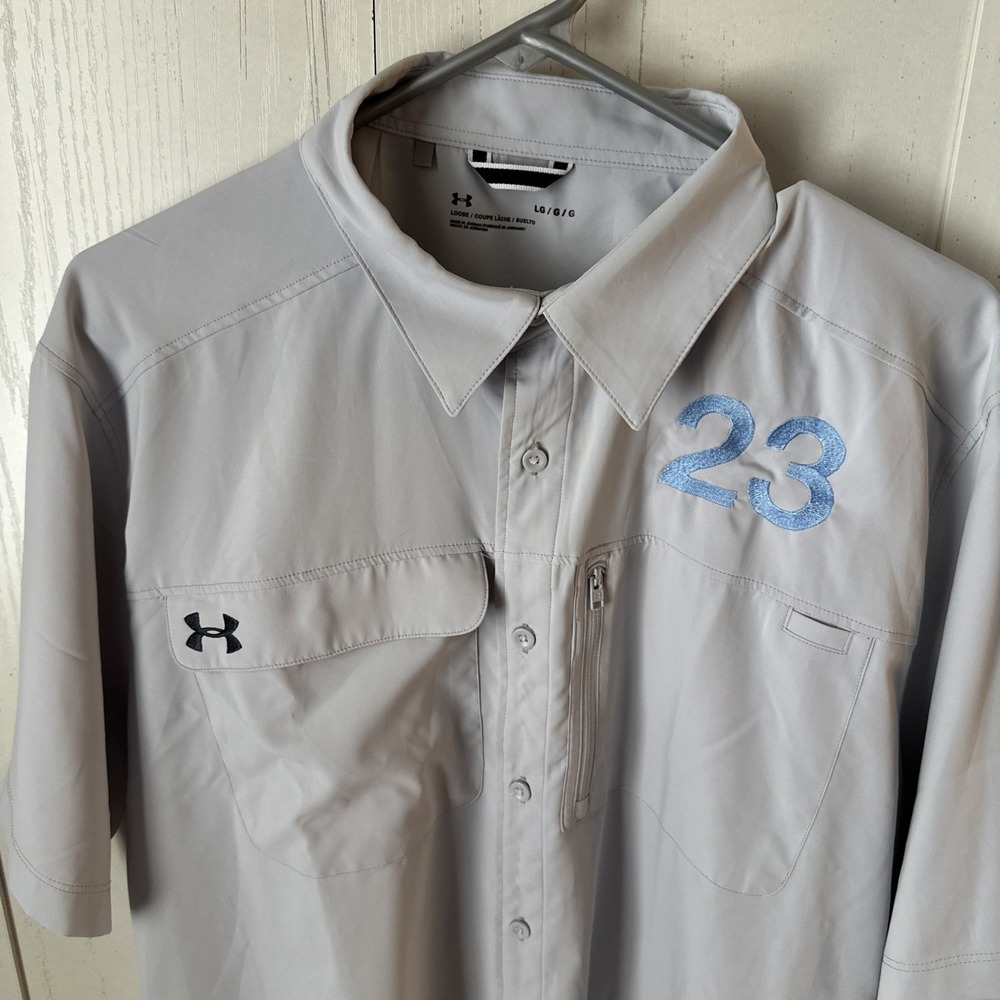 UNDER ARMOUR Motivator Loose Chicago White Sox #23 Button Down Vented Size Large